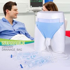 Urine Collection Bag Condom Catheters for Men Reusable Portable Wearable Urin…