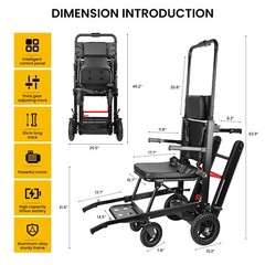 Motorized Climbing Wheelchair Stair Lifting Stair Lift Chair Elevator Elderly