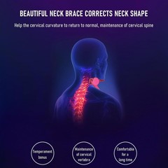 Cervical Collar Made of Plastic for Correcting Forward Head Posture and Relievin
