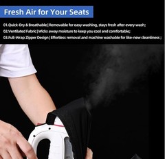 Inflatable Wheelchair Seat Cushion 17″x17″ w Pump and Cover Pain Relief Pillow