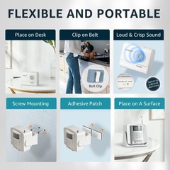 Bed Alarm Caregiver Pager with Wireless Motion Sensor Alarm Indoor Fall Preventi