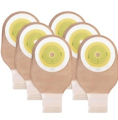 Ostomy Bags, 10Pcs One Piece Drainable Pouches, Hook and Loop Closure, Colost…