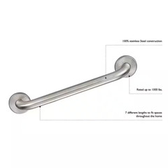 42 In. X 1-1/2 In. Concealed Screw Safety Grab Bar in Satin Nickel Free Shipping