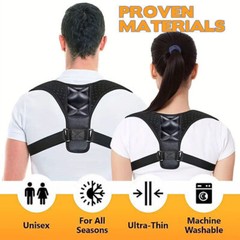 Universal Fit Upper Back Brace Adjustable For Clavicle-Support Back Pain Relief