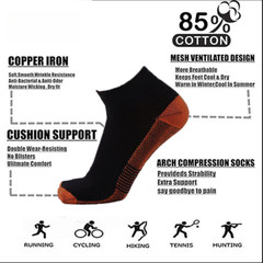 1 Pairs Men Women Compression Gym Relief Ankle Support Brace Foot Sleeve Socks