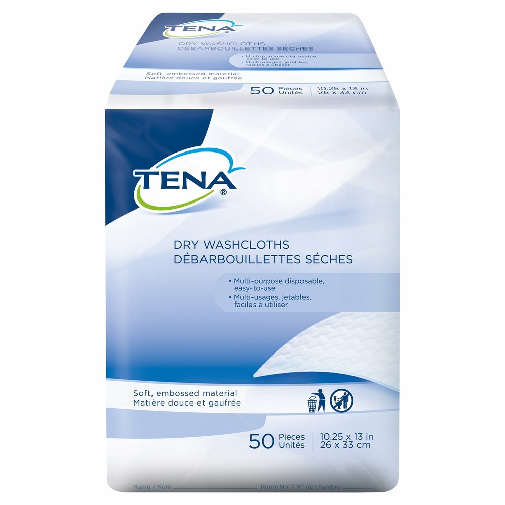 TENA Adult Wipe or Washcloth 10-1/4 X 13 Inch