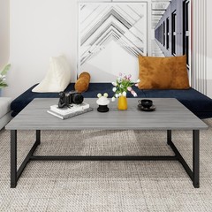 Juissano Farmhouse Coffee Table Rectangular Center Table For Living Room Table