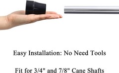 3/4 Inch Rubber Cane Tips – Shock Absorbing & Corrosion Resistant