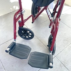 Medline Excel Basic Aluminum Transport Wheelchair
