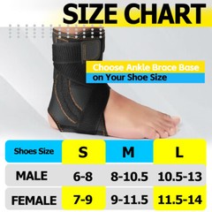 Ankle Support Brace, Adjustable Compression Ankle Braces for Sports Protection