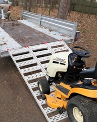 Aluminum Tri-Fold Motorcycle/ATV Loading Ramp 1500LB Rust-Resistant 76x50in