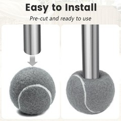 Tennis Balls For Walkers Pre Cut 4pcs Walker Precut Gray