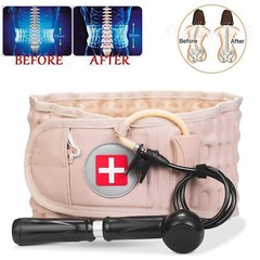 Decompression Belt Back Brace Lumbar Spinal Support & Extender Belt Air Traction