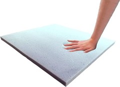 Durable Gel-Infused Memory Foam Seat Cushion 1″ x 18″ x 18″ for Dining Chairs