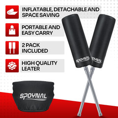 SPOYNAL Inflatable Padded Blocking Guards – 2 Pack Basketball Blocking Pads