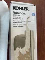 NEW Kohler R27242-BN Rubicon 24″ Grab Bar Vibrant Brushed Nickel B16