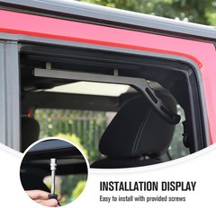 Rear Grab Handles Aluminum Grab Bars Compatible with Jeep Wrangler 2007-2018 …