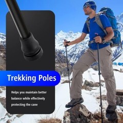 1/2/3/4 Pair Rubber Cane Tips 3/4 Inch Heavy Duty Walking Cane Tips Black Sturdy