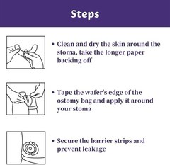 Ostomy Barrier Strips, Elastic Skin Barrier Strips for Colostomy Bags, Leak-P…