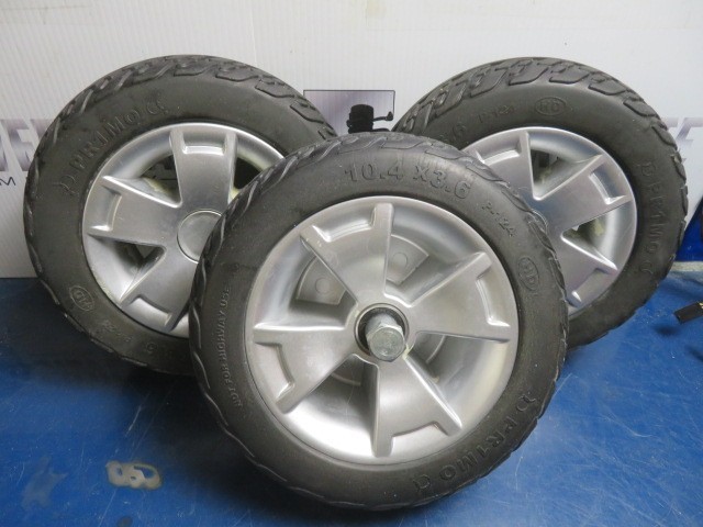 Front 10.4×3.6 Wheels/ Tires Pride Maxima Mobility 3-Wheel Scooter #6085