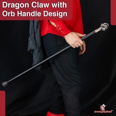 Restrained Corruption Dragon Demon Claw Handmade Costume Walking Cane