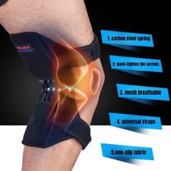 Knee Support Brace Spring Booster Pads Joint Stabilizer Pain Relief Sport