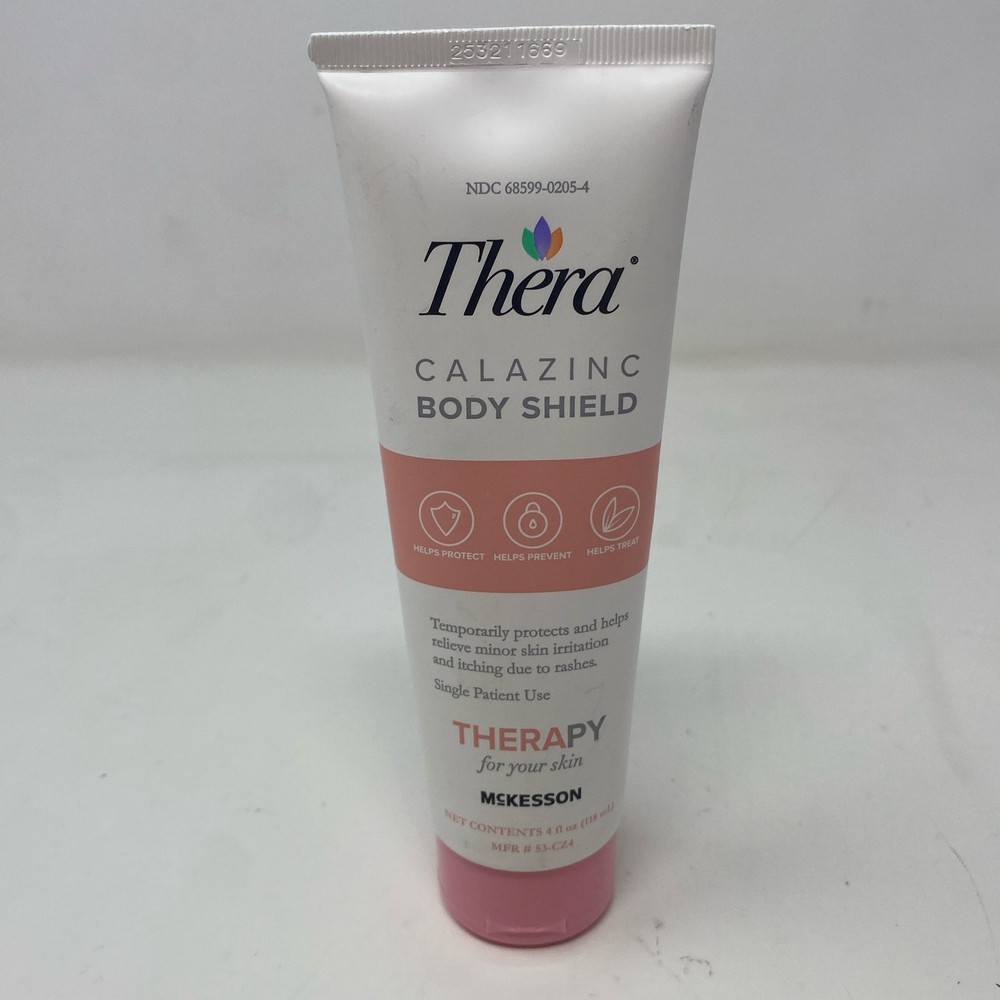 Thera Calazinc Body Shield Barrier Cream, Scented, 4 oz Tube