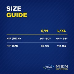 TENA Men Protective Underwear Medium/Large, 34 – 50, 32 Count (2 Packs of 16)