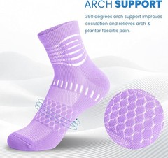 Breathable Ankle Compression Socks | Relief for Plantar Fasciitis & Performance