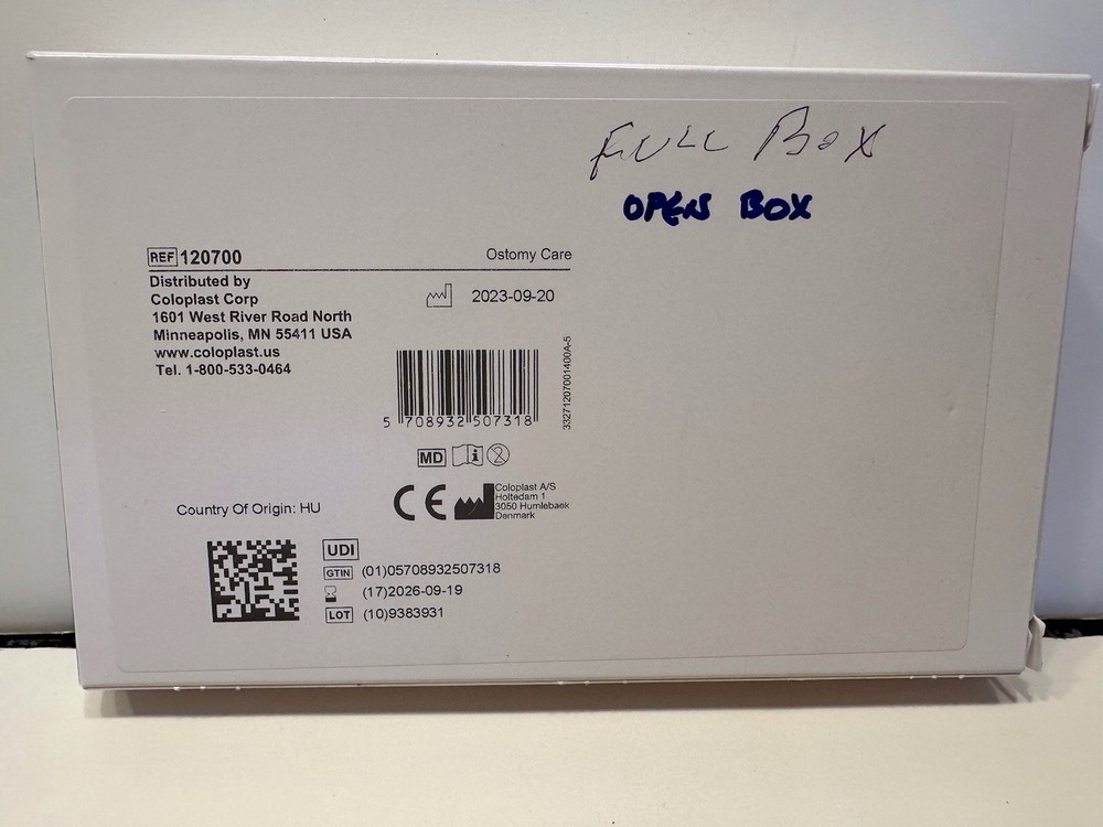 Coloplast Corp Brava Elastic Ostomy Barrier Strips 120700 Opened Box of 20