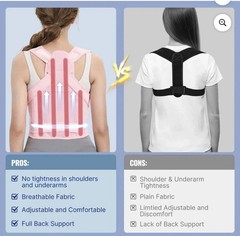 Back Brace Posture Corrector Women Men Shoulder Straightener Adjustable Support