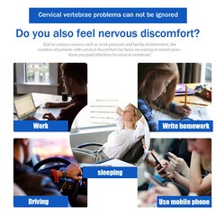 Neck Traction Device- Cervical Collar Brace for Pain Relief & Stretching Therapy