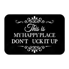 Fun Welcome Mat This is My Happy Place Sarcastic Floor Mat for Indoor Outdoor