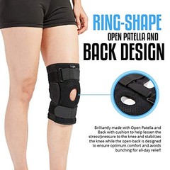 Hinged Knee Brace for Men and Women, Knee Support for Medium (Pack of 1)