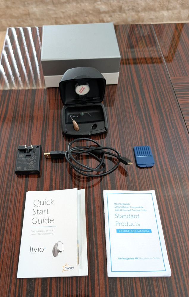 Starkey Livio AI 1600 RIC R Rechargeable Hearing Aid LEFT EAR ONLY