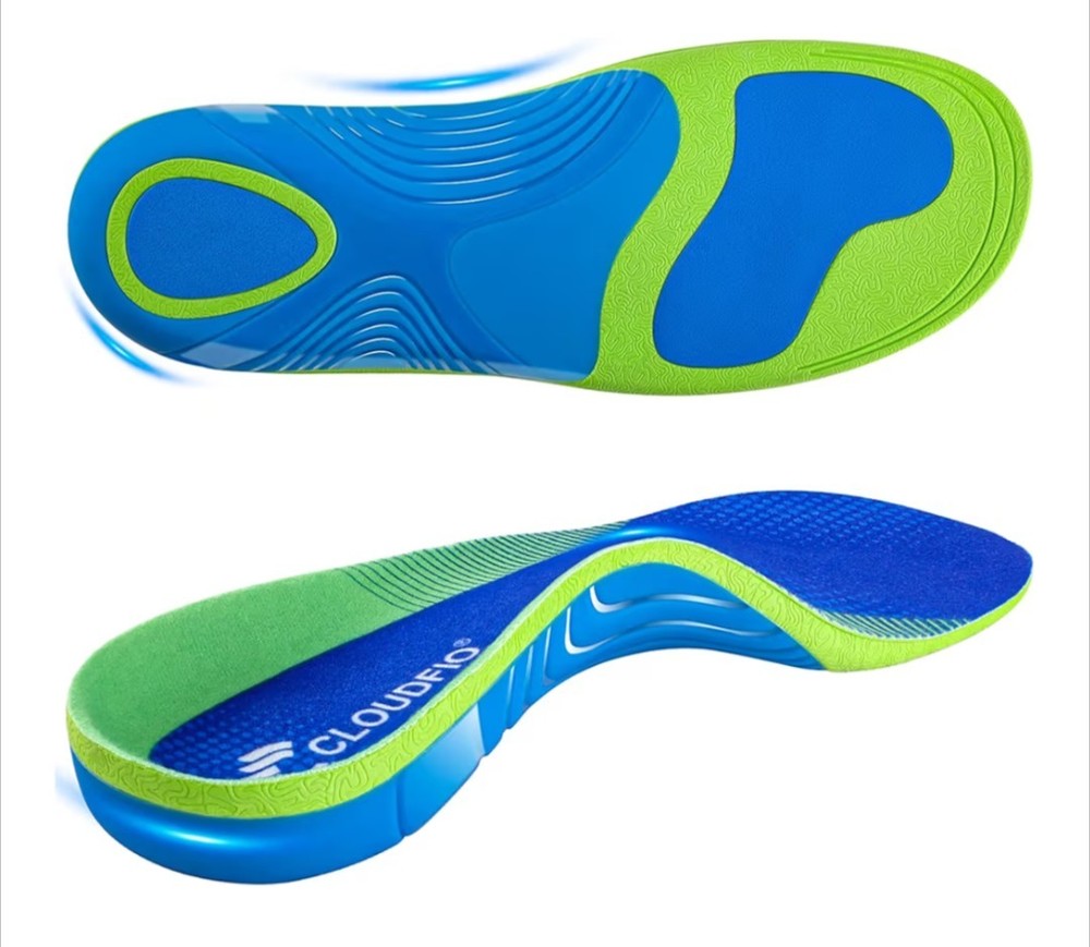 Cloudflo Plantar Fasciitis Insoles Men High Arch MEN 8.5-9.5|WOMEN 10.5-11.5
