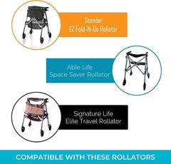 4pcs Replacement 6inch Walker Wheels, 6 Inch Rollator-Wheels for Adults, Seniors
