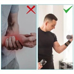4 PCS Copper Sports Wrist Band Brace Wrap Adjustable Support Strap Carpal Tunnel