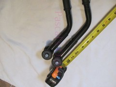 2pc Black K4 Excel 1000-to-3000 Medline Wheelchair Rear Adjustable Anti-Tip Bars