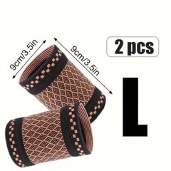 4 PCS Copper Sports Wrist Band Brace Wrap Adjustable Support Strap Carpal Tunnel