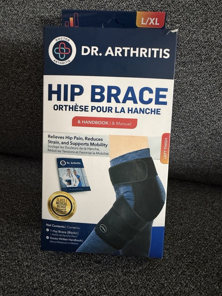 Dr Arthritis Hip Brace Left Thigh Moderate Support L/XL Unisex