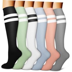 Copper Compression Socks for Small-Medium 11 Black/Green/White/Blue/Pink/Gray
