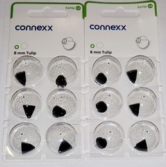 2 Pack Connexx (Eartip 3.0 8mm Tulip) Dome Fits Signia Rexton Widex Miracle USA