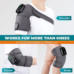 Electric Knee Massager Shoulder Brace with Red Light Therapy 5 Heating Levels US