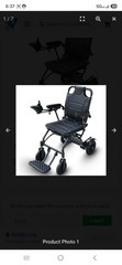 30 lb Lightweight Electric Foldable Wheelchairs Airline Approved EOZBRR A03D NEW