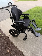 Ki mobility Focus CR Tilt In Space Manual Transport Wheelchair