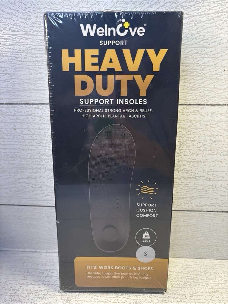 220+ lbs Heavy Duty Arch Support Insoles – Welnove Men 8-9.5