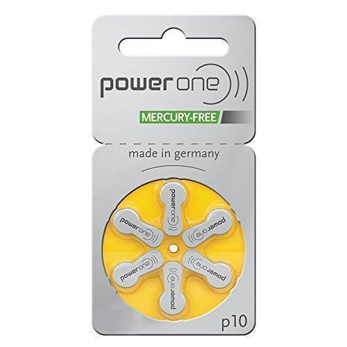 Powerone Hearing Aid Battery Size P10 – 6 batteries to 240 batteries – Fresh