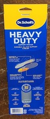 1 Pair of Dr. Scholl’s HEAVY DUTY Support Insoles for 200lb+ (Men’s Sizes 8-14)