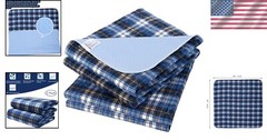 Durable 36″ x 34″ Washable Bed Pads for Incontinence – 2 Pack with 4 Layers